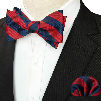 EASTEPIC svītraina tauriņa kaklasaite vīriešiem Hanky komplekts rūtains aksesuārs Paisley Neckwear Floral Design Polka Dot Pure Black Evening Party