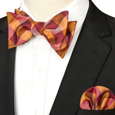 EASTEPIC svītraina tauriņa kaklasaite vīriešiem Hanky komplekts rūtains aksesuārs Paisley Neckwear Floral Design Polka Dot Pure Black Evening Party