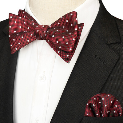 EASTEPIC svītraina tauriņa kaklasaite vīriešiem Hanky komplekts rūtains aksesuārs Paisley Neckwear Floral Design Polka Dot Pure Black Evening Party