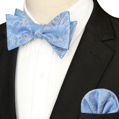 EASTEPIC svītraina tauriņa kaklasaite vīriešiem Hanky komplekts rūtains aksesuārs Paisley Neckwear Floral Design Polka Dot Pure Black Evening Party