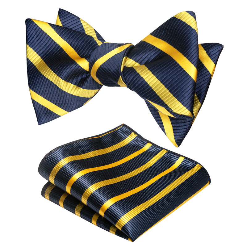 EASTEPIC svītraina tauriņa kaklasaite vīriešiem Hanky komplekts rūtains aksesuārs Paisley Neckwear Floral Design Polka Dot Pure Black Evening Party