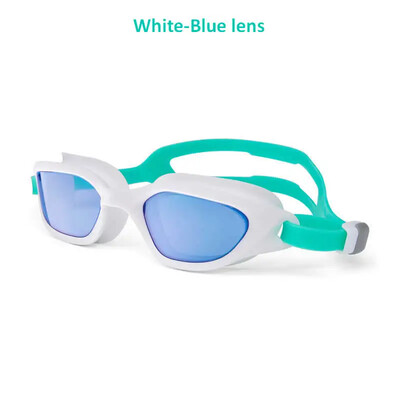 Pieaugušo sporta peldēšanas brilles Profesionālās optiskās lēcas pret miglas HD ūdensnecaurlaidīgas peldēšanas brilles, liela rāmja baseina brilles