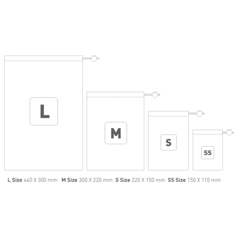 Set de 4 bucăți de saci de depozitare cu șnur de călătorie, impermeabile, pentru buzunar pentru pantofi, lenjerie de corp, organizator pentru cosmetice, geantă de toaletă, ambalare haine de călătorie