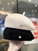 2024 Nouă Toamnă/Iarnă Snow Neil Etichetă mică Beretă Copii Versatilă Pălărie de pictor Temperament în formă de crep la modă