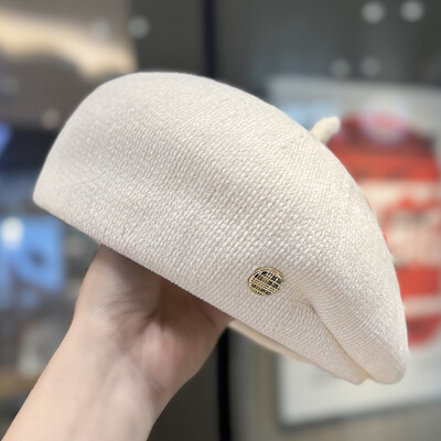 2024 Nouă Toamnă/Iarnă Snow Neil Etichetă mică Beretă Copii Versatilă Pălărie de pictor Temperament în formă de crep la modă