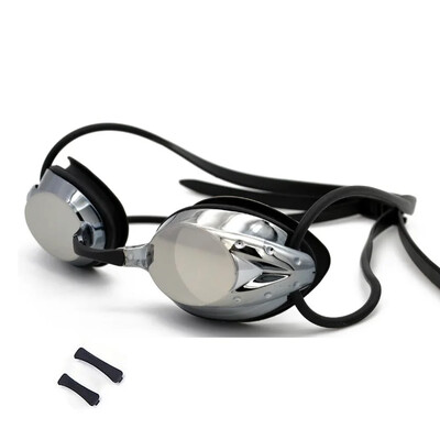 Ochelari de înot profesioniști pentru adulți Ochelari de curse impermeabili, rezistenți la ceață, bărbați, femei, rece, placați cu argint, echipament de înot cu ridicata