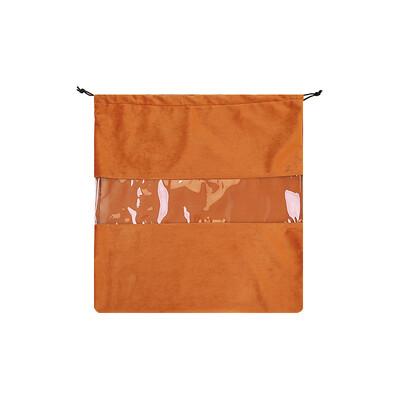 1P Sac de praf pentru geantă de mână, organizator de lux pentru călătorii de afaceri, husă de machiaj, haine, depozitare pantofi, catifea, cu geantă transparentă cu șnur