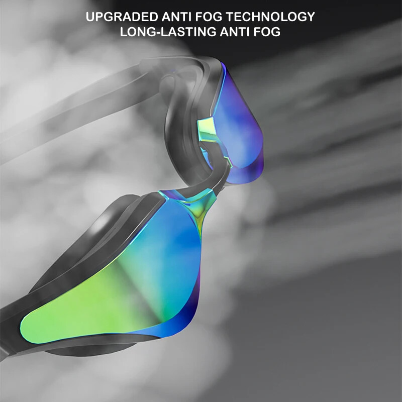 Ochelari de înot înveliți pentru adulți profesioniști, anti-aburire, protecție UV, bărbați, femei, HD, cadru mic, ochelari de înot de curse