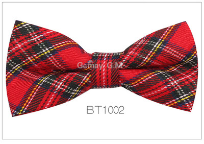 Нова мъжка мода, класически карирани вратовръзки с папийонка, регулируема мъжка папийонка, полиестер за сватбени вратовръзки в английски стил
