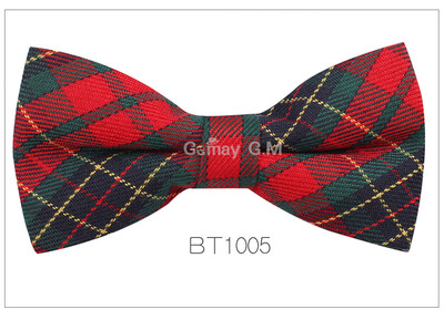 Нова мъжка мода, класически карирани вратовръзки с папийонка, регулируема мъжка папийонка, полиестер за сватбени вратовръзки в английски стил