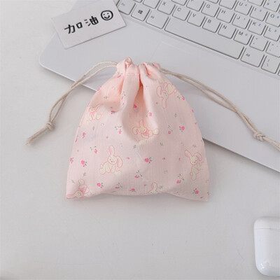 Poșetă mică drăguță pentru monede, cheie, căști, cablu de date, geantă de depozitare cu șnur, bijuterii pentru femei, ruj, husă pentru frânghie, saci cu șir