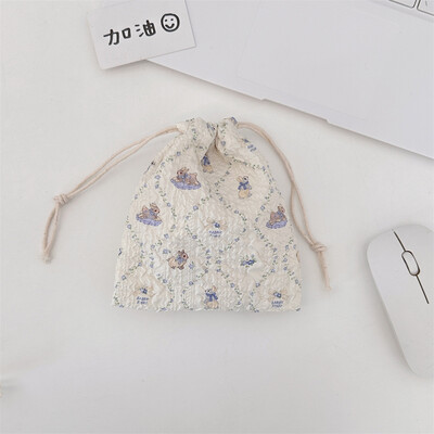 Poșetă mică drăguță pentru monede, cheie, căști, cablu de date, geantă de depozitare cu șnur, bijuterii pentru femei, ruj, husă pentru frânghie, saci cu șir