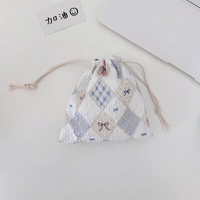 Poșetă mică drăguță pentru monede, cheie, căști, cablu de date, geantă de depozitare cu șnur, bijuterii pentru femei, ruj, husă pentru frânghie, saci cu șir