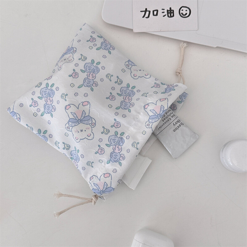 Poșetă mică drăguță pentru monede, cheie, căști, cablu de date, geantă de depozitare cu șnur, bijuterii pentru femei, ruj, husă pentru frânghie, saci cu șir