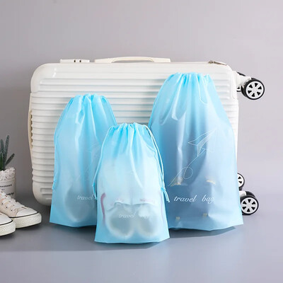 3 buc/set Impermeabil Transparent Vizibil Snur Geanta Cosmetică de Plajă Femei Bărbați Organizator de înot Călătorii Camping Carcase de depozitare