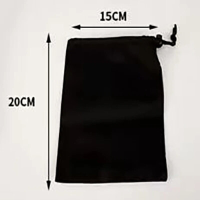 Geantă Oxford impermeabilă, rezistentă la praf, cu șnur Geantă neagră din poliester pentru căști Husă pentru cablu de date Drawst Organizator de husă pentru articole sportive