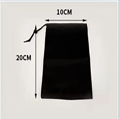 Geantă Oxford impermeabilă, rezistentă la praf, cu șnur Geantă neagră din poliester pentru căști Husă pentru cablu de date Drawst Organizator de husă pentru articole sportive