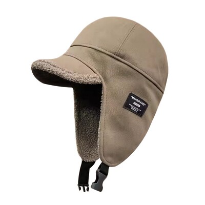 Pălărie Bomber Bărbați Femei Pălărie groasă și caldă Rusă Ushanka Pălărie de blană de modă Pălărie de iarnă Cască rusă de schi