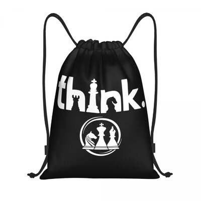 Power Play Joc de șah Geantă cu snur Femei Bărbați Rucsac portabil pentru sport pentru iubitor de șah Piesa pentru cumpărături