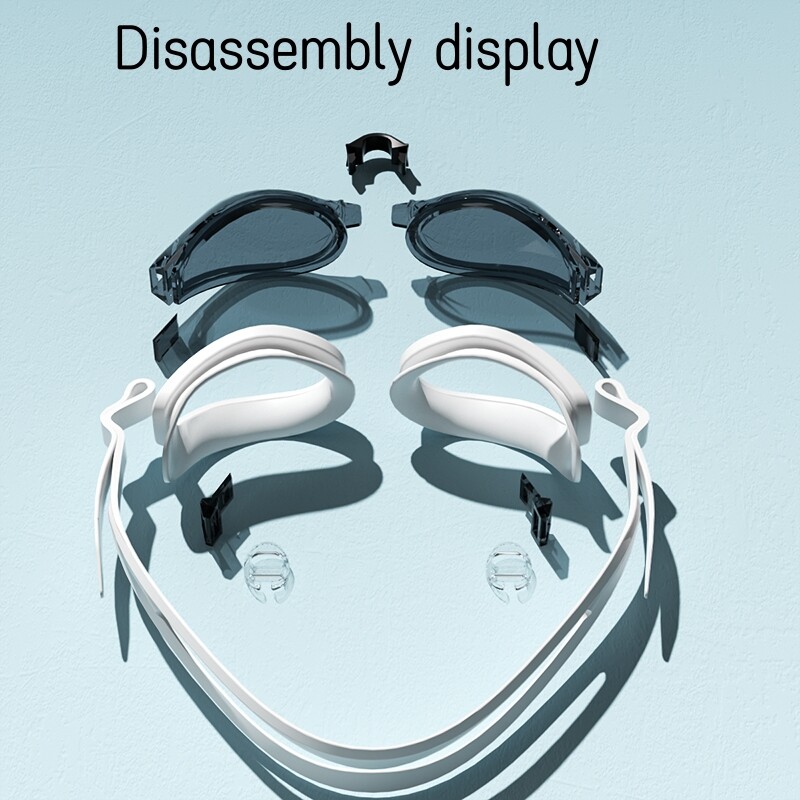 1 buc ochelari de înot unisex anti-ceață, impermeabili, protecție UV, ochelari de înot pentru adulți, fără scurgeri