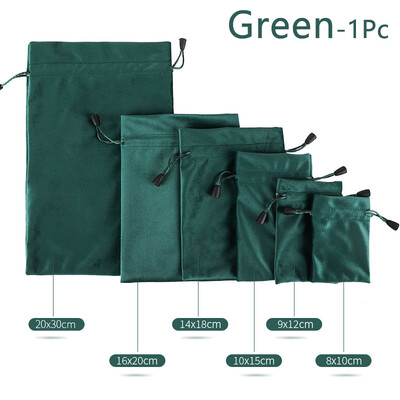 1 buzunar de catifea cu șnur pentru ambalaje de bijuterii, pungi de afișare, husă moale pentru ochelari, pentru nuntă, pentru cadou de Anul Nou, buzunar pentru cadouri de Crăciun