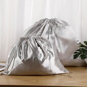 Saci cu șnur cu capac mare de praf, saci de pantofi rezistenti la praf, pentru călătorie, pentru depozitare din satin de mătase Husă cu șnur pentru pantofi Cizme