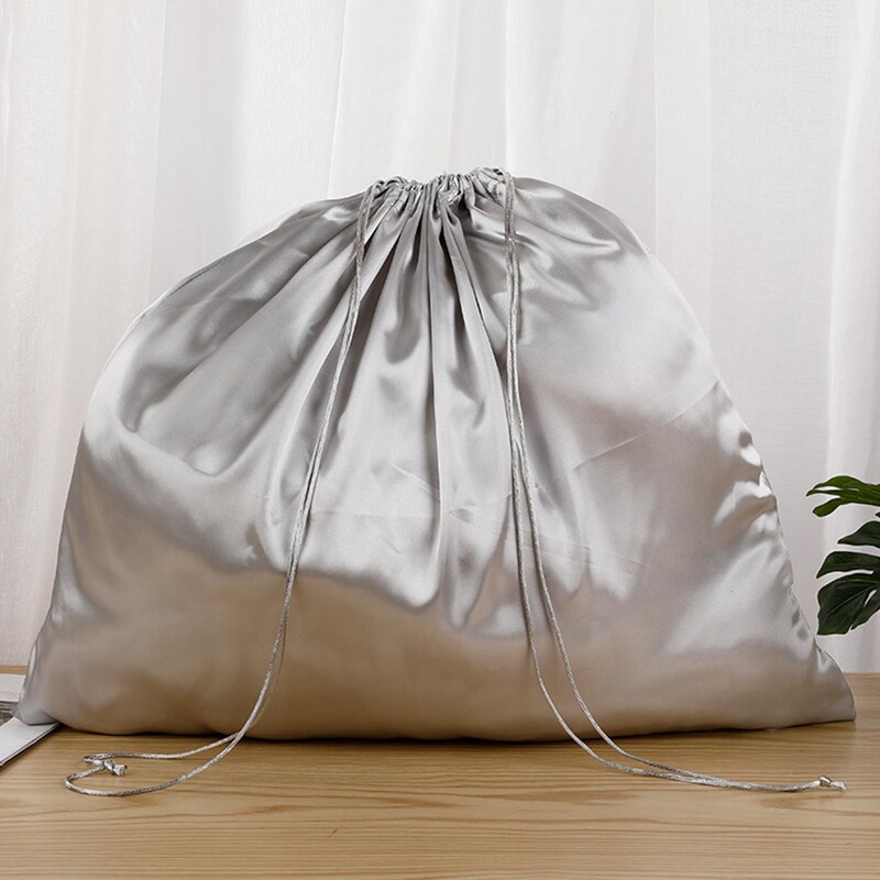 Saci cu șnur cu capac mare de praf, saci de pantofi rezistenti la praf, pentru călătorie, pentru depozitare din satin de mătase Husă cu șnur pentru pantofi Cizme