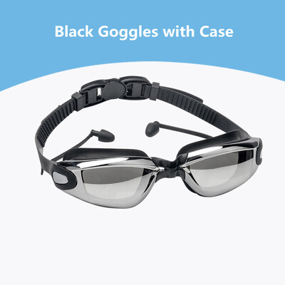 Peldēšanas brilles vīriešiem Sievietēm pret aizsvīšanu UV aizsardzība Ūdensizturīgs silikons, regulējams peldbaseina brilles pieaugušajiem niršanas brilles