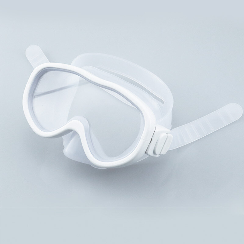 Mască de scufundări Ochelari de înot Scuba Snorkel Fustă PVC PC Sticlă Panoramic HD Pentru copii Tineret Anti-ceață cu capac pentru nas