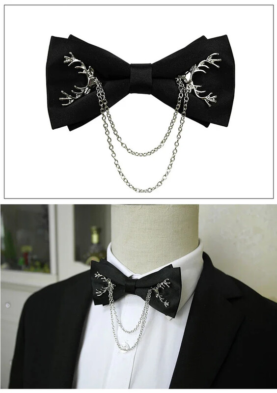 Luksuzna bijela košulja s resicama, lanac s dijamantima, leptir mašna, leptir mašna, vjenčani kum s mašnom, crvena luksuzna svečana haljina, darovi za muškarce