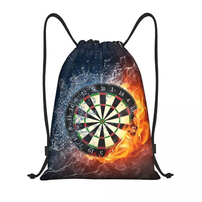 Darts Board Arrow Target Rucsac cu șnur Femei Bărbați Rucsac de sport pentru gimnastică Rucsac portabil pentru cumpărături