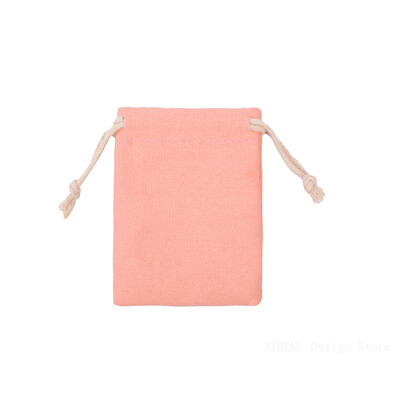 1 bucă pungi din bumbac natural pentru selecție, potrivite pentru cadou de nuntă, bomboane, pungă mică, gene, machiaj, pliculeț cu șnur 7x9cm