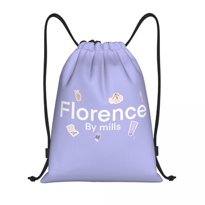 Geantă personalizată Florence By Mills cu șnur Femei Bărbați Rucsac de depozitare sport ușor pentru gimnastică