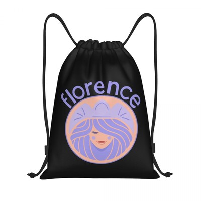 Geantă personalizată Florence By Mills cu șnur Femei Bărbați Rucsac de depozitare sport ușor pentru gimnastică