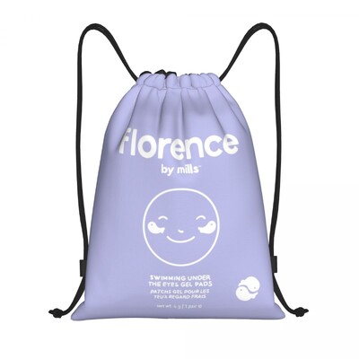 Geantă personalizată Florence By Mills cu șnur Femei Bărbați Rucsac de depozitare sport ușor pentru gimnastică