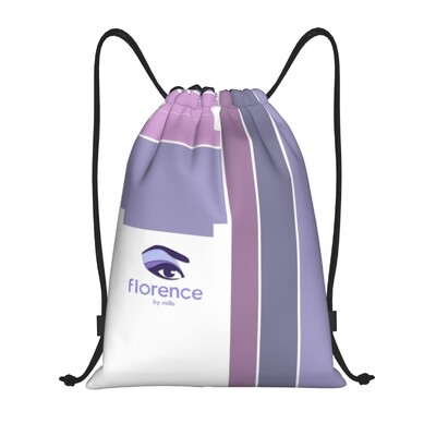 Geantă personalizată Florence By Mills cu șnur Femei Bărbați Rucsac de depozitare sport ușor pentru gimnastică