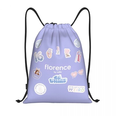 Geantă personalizată Florence By Mills cu șnur Femei Bărbați Rucsac de depozitare sport ușor pentru gimnastică