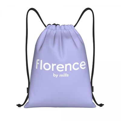 Geantă personalizată Florence By Mills cu șnur Femei Bărbați Rucsac de depozitare sport ușor pentru gimnastică