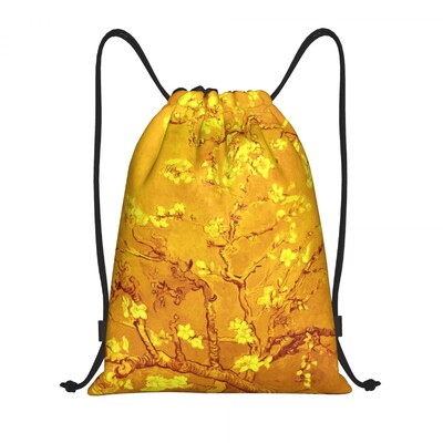 Rucsac personalizat Vincent Van Gogh cu șnur Femei Bărbați Rucsac sport pentru gimnastică, pliabil, pentru plajă la Scheveningen, geantă de antrenament