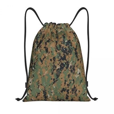 Rucsac personalizat cu șnur Camo Geantă de sport pentru bărbați, femei, Germania, braț militar, rucsac de antrenament de camuflaj