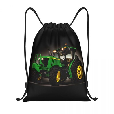 Geantă personalizată cu șnur pentru tractor Bărbați Femei Rucsac portabil pentru gimnastică sport Rucsacuri de depozitare pentru antrenament