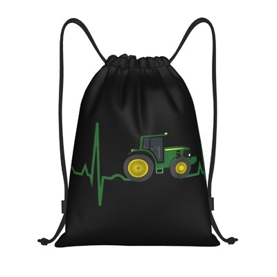 Geantă personalizată cu șnur pentru tractor Bărbați Femei Rucsac portabil pentru gimnastică sport Rucsacuri de depozitare pentru antrenament
