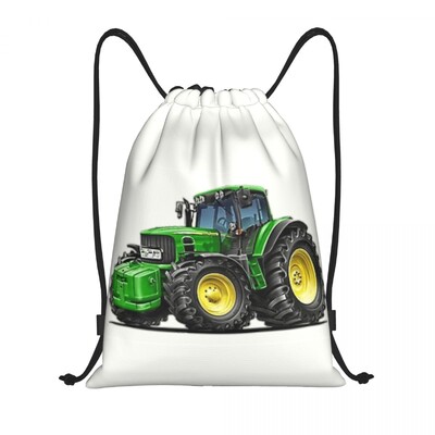 Geantă personalizată cu șnur pentru tractor Bărbați Femei Rucsac portabil pentru gimnastică sport Rucsacuri de depozitare pentru antrenament