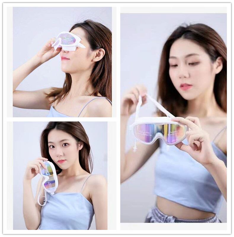 Liels rāmis Profesionāla peldēšana Ūdensnecaurlaidīga mīksta silikona brilles peldēšana Brilles Anti-Fog UV vīriešu sieviešu brilles vīriešiem sievietēm