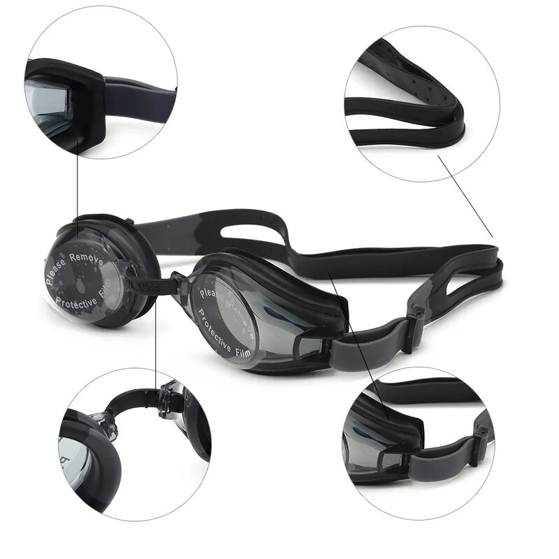 Ochelari de înot reglabili pentru adulți Oglindă de înot colorată din silicon