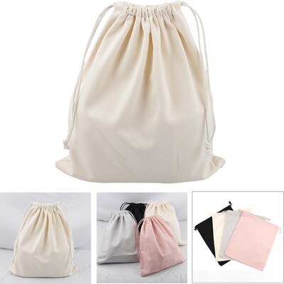 25x30cm Genți mari de pânză simple cu șnur, cadou de călătorie, geantă de rufe reutilizabilă
