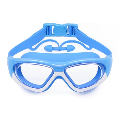 Ochelari de înot pentru copii Copii 3-14 ani Ochelari de piscină cu viziune largă, anti-ceață, anti-UV, cu dopuri pentru urechi, sport în aer liber Ochelari de scufundări