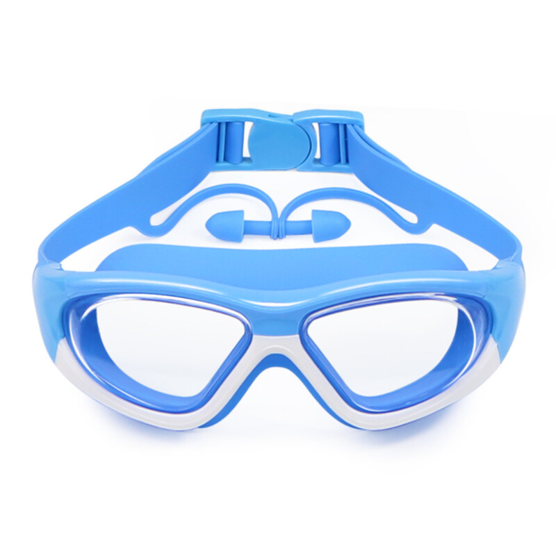 Ochelari de înot pentru copii Copii 3-14 ani Ochelari de piscină cu viziune largă, anti-ceață, anti-UV, cu dopuri pentru urechi, sport în aer liber Ochelari de scufundări