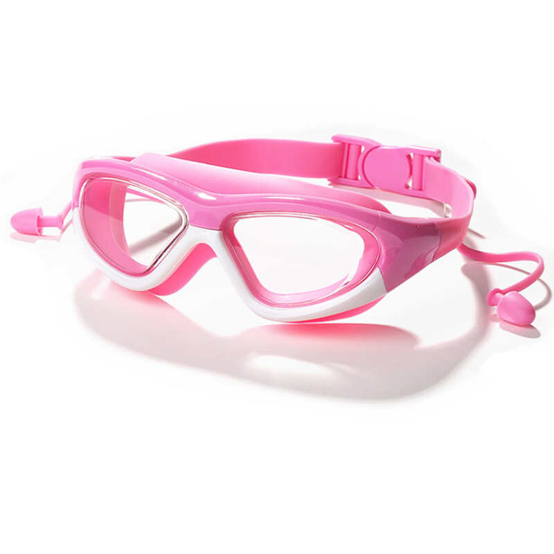 Ochelari de înot pentru copii Copii 3-14 ani Ochelari de piscină cu viziune largă, anti-ceață, anti-UV, cu dopuri pentru urechi, sport în aer liber Ochelari de scufundări