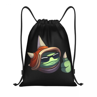 League Battle Game Legends Arcane Rucsac cu șnur Geantă de sport pentru femei Bărbați Jinx Monkey Graffiti Rucsac pentru cumpărături